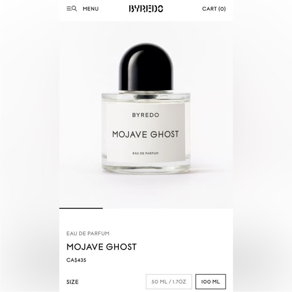 Byredo Other - Byredo Mojave Ghost Perfume